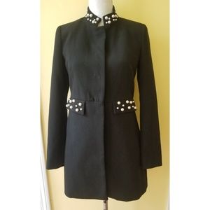 zara pearl coat